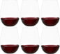 Improved Design of Our 2017 New York Times Best Stemless Glass – Set of 6 European-Made Stemless Wine Glasses, Reinforced Base for Added Stability & Premium Feel, Dishwasher-Safe, Lead-Free, 17 oz.