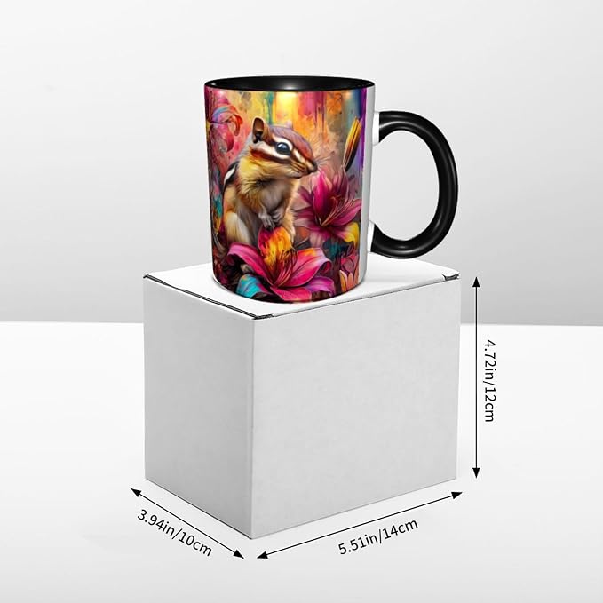 Squirrel Coffee Mug 11 Ounce Mugs Ceramic Tea Cup Drinking Water Cups | Novelty - Image 6