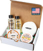 CLARK'S Cutting Board Care Kit, Includes Wood Cutting Board Oil, Soap, Wax, and Buffing Pad, Food Grade Mineral Oil, Housewarming Gift Set for Newly Married, Women, Girlfriend