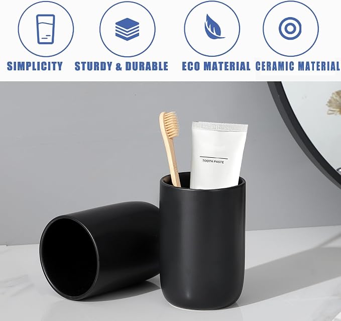 Matte Black Toothbrush Holders for Bathrooms - Image 7
