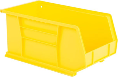 Hudson Exchange 15" x 8" x 7" Plastic Stackable Storage Bin and Hanging Container, Yellow