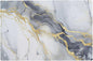 Fiokroo Golden Marble Texture Placemats Set of 6 Table Mats Table Tableware by Fiokroo