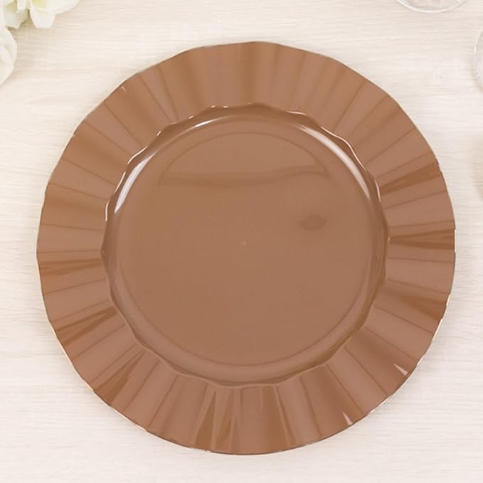 Efavormart 10 Pack Hard Plastic Large Dinner Plates by efavormart