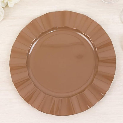Efavormart 10 Pack Hard Plastic Large Dinner Plates by efavormart