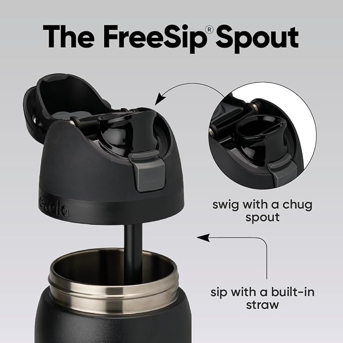 Owala FreeSip Stainless Steel Water Bottle 40 oz Night Safari - Image 3