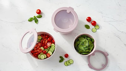 Mixing Bowls with Airtight Lids – 8 Piece Nesting Kitchen Set – BPA-Free, Leak-Proof & Stackable – Dishwasher, Microwave & Freezer Safe