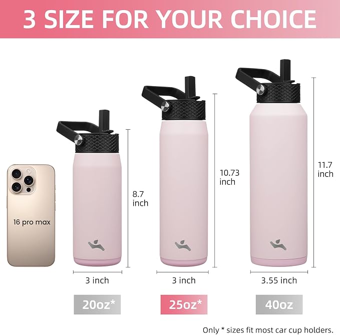 Konokyo 25 oz Insulated Stainless Steel Water Bottle - Image 5