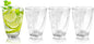 Topsky 12-ounce Plastic Water Tumblers | Set of 4 Transparent Unbreakable Drinking Glasses Clear Acrylic Reusable Juice Wine Cups for Home Picnic Party, Dishwasher Safe, Stackable