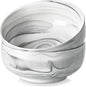MALACASA Large Soup Bowls Set, 44 OZ (7") Salad Bowl Cereal Bowl Set of 2,Marble Grey Ceramic Bowls for Kitchen, Dishwasher & Microwave Safe, Series REGULAR