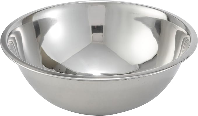 Winco 8 qt Stainless Steel Mixing Bowl | Dishwasher safe, Heavy-duty, by Fonteme
