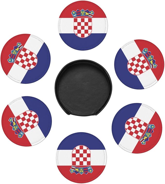 Croatian Flag Coasters for Drinks - Image 7