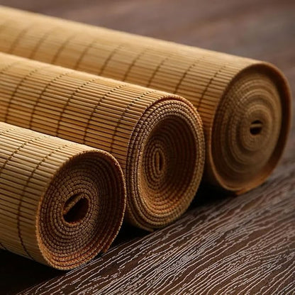 Asian Style Bamboo Table Runner, Ancient Chinese Paintings Zen Table Mat - Image 3