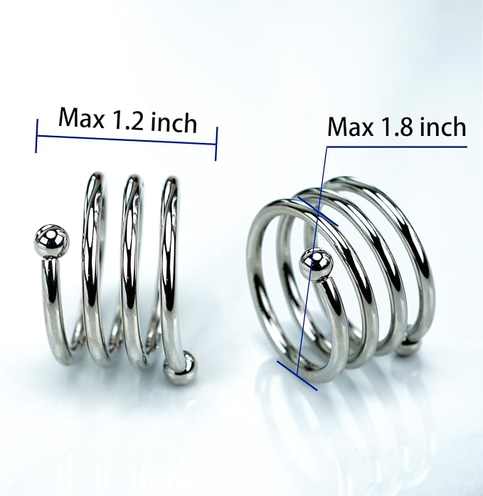 6Pcs Silver Napkin Rings Round Napkin Ring Set Napkin Holders - Image 5