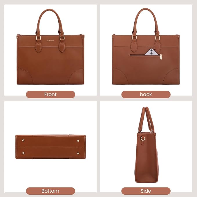 LOVEVOOK Laptop Bag for Women 15.6 lnch, Waterproof Laptops Tote Bags for Womens - Image 7