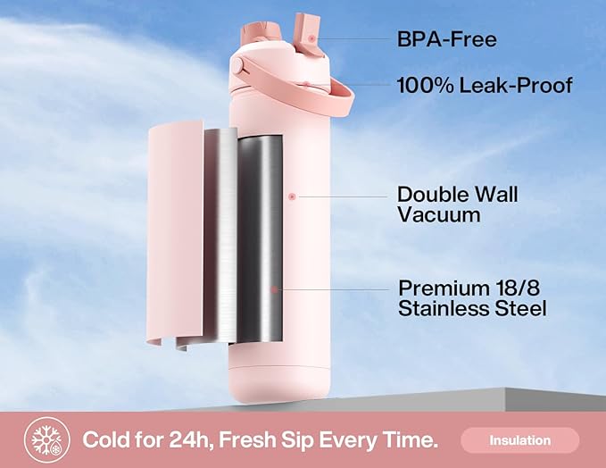 POWCAN 26 oz Insulated Water Bottle - Image 2