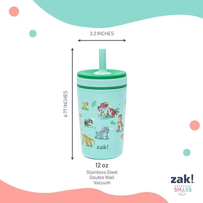 Zak Designs PAW Patrol Kelso 12oz Stainless Steel Leak-Proof Toddler Cup | BPA - Image 8