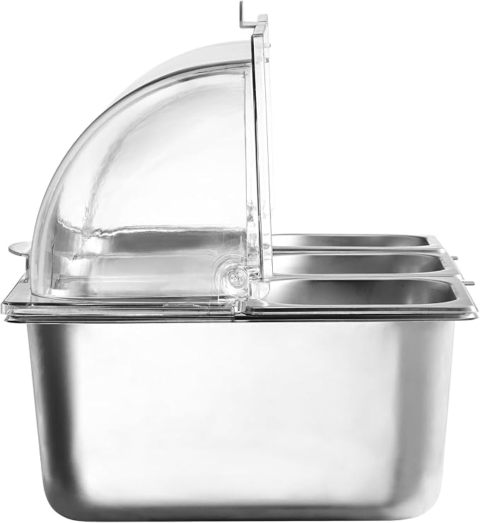 VEVOR Countertop Food Serving Display Container, 6 Pan Stainless Steel Food - Image 12