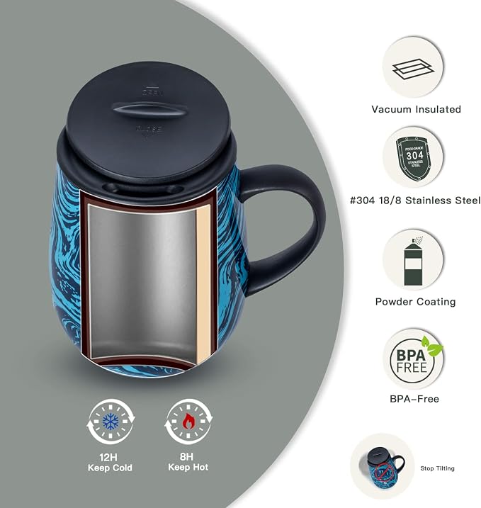 Ideus 16 oz Insulated Coffee Mug - Image 2
