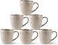 GBhome Ceramic Coffee Mugs Set of 6, 12oz Stoneware Coffee Mugs Set by GBhome