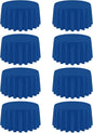 8 Pack Round Tablecloth 90 Inch Royal Blue Tablecloth for Round Tables, Washable Polyester Table Cloth Stain and Wrinkle Resistant Decorative Table Cover for Wedding Party Dining Banquet