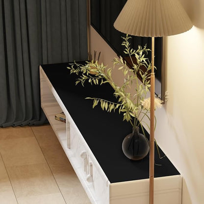 Dresser Protector - Can Be Used On Both Sides Waterproof and Easy to Clean Good Flatness Used for Dresser Table(Black+Black 16x72)