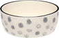 Pearhead Ceramic Dog Bowl Large 9 Cup – Puppy Faces Pattern, Durable Heavyweight Pet Food & Water Bowl, Neutral Modern Design, for Pet Parents, XL