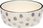 Pearhead Ceramic Dog Bowl, Holds 9 Cups, Dog Faces Pattern Stoneware Food and Water Dish, Microwave and Dishwasher Safe, XL (Pack of 6)