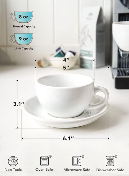 LE TAUCI 8 oz Cappuccino Cups - Image 4