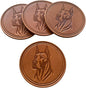 Dog Breed Leather Coasters – Premium Full Grain Table Protectors by Handmade