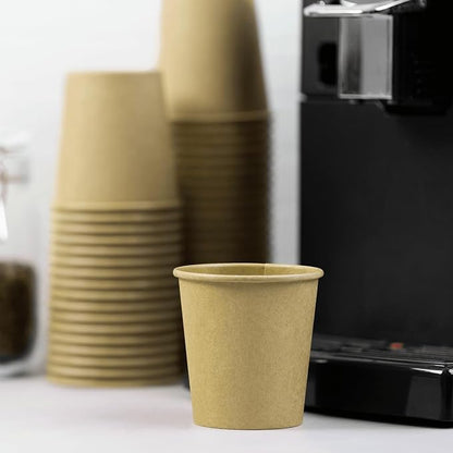 Karat 10 oz Coffee Cups, Disposable Paper Hot Cups Kraft, 1000ct | C-K510K - Image 7