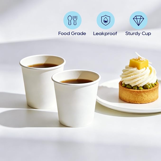 LITOPAK 500 Pack 4 oz Paper Cups, and Travel - Image 5