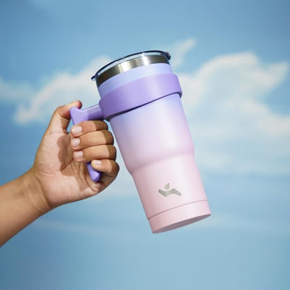 Konokyo 20 oz Tumbler with Handle and Straw, Insulated Travel Mug | Pastel - Image 5