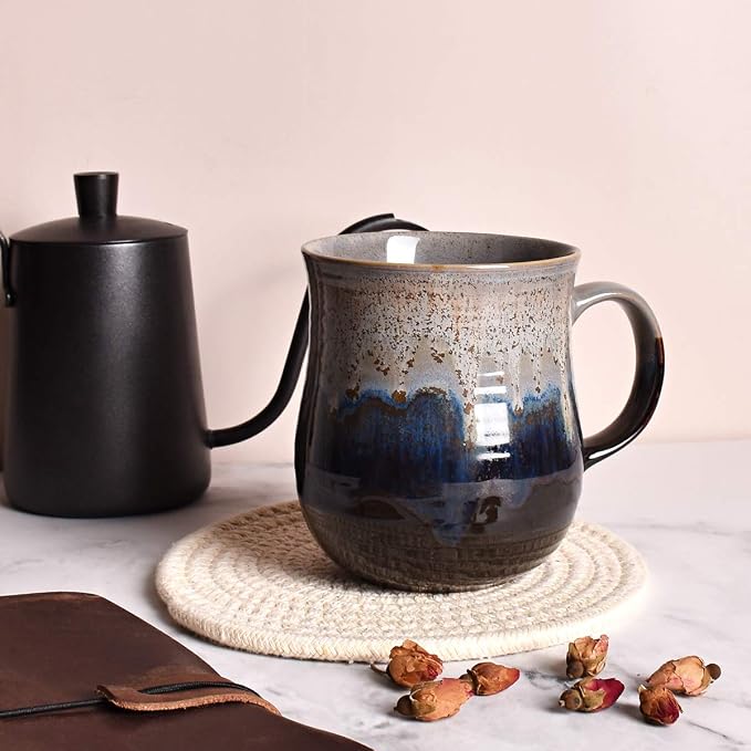 Bosmarlin Large Ceramic Coffee Mug, Big Tea Cup - Image 4