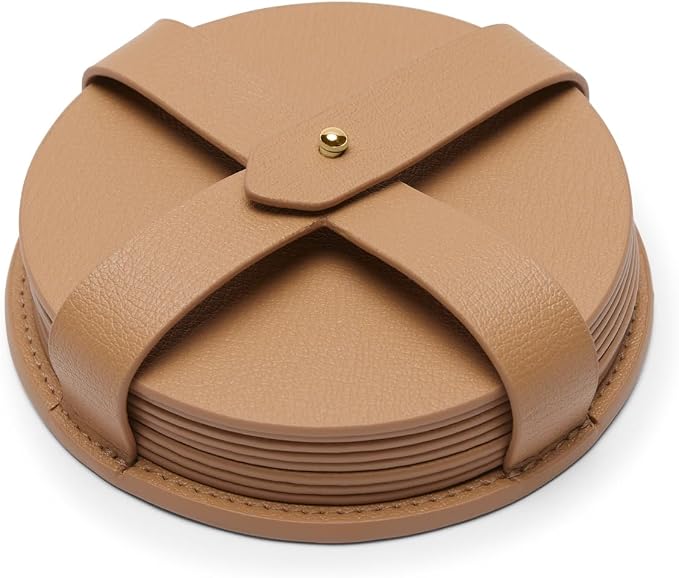 Round Coasters by Leatherology