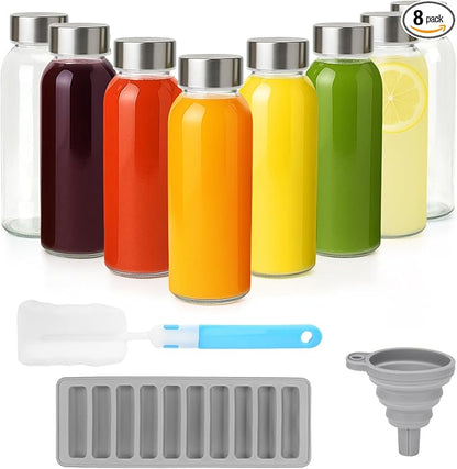 Zukro 10.5 oz Glass Juice Bottles by ZukroDrinkware