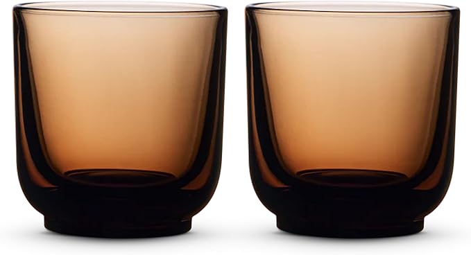 Fellow Pirch Cappuccino Cups 6.5 oz, Weighted Glass by Unknown