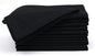 Hemstitched Cotton Napkins - Set of 12, 18x18 Inch - Black, Perfect for Christmas Dinner or Everyday Use