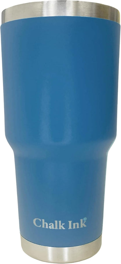 Chalk Ink 30 oz Stainless Steel Tumbler – Insulated Coffee Mug and Water Cup – by ChalkInk