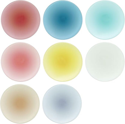 Gradient Round Acrylic Coasters, 8 Pack, 3.8in | Heat Resistant, Home Bar by Unknown