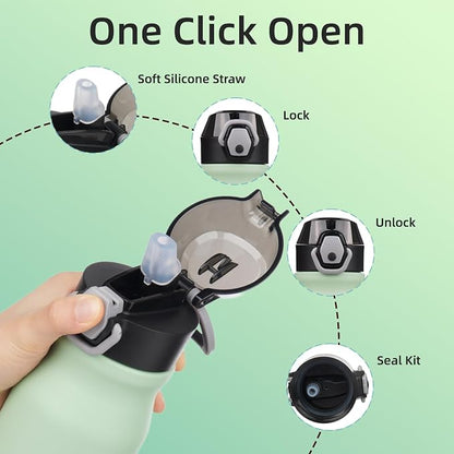 BJPKPK 25 oz Insulated Water Bottle, Stainless Steel Flask | Leak Proof Locking - Image 3