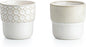 Espresso Cups Set of 2, 4oz Espresso Shot Cups, Mini Coffee Mugs Farmhouse Decor by MIKIGEY