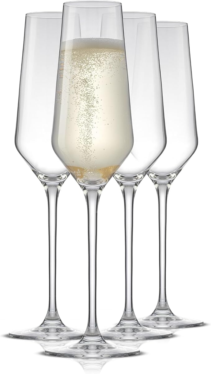 JoyJolt Champagne Glasses Layla Collection, Sparkling Wine, Anniversaries - Image 8