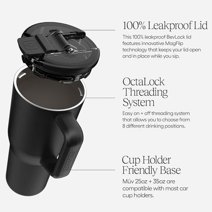 BrüMate Müv - 35oz 100% Leak Proof Insulated Coffee Mug - Stainless Steel - Image 3