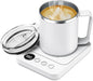 Coffee Mug Warmer & Mug Set for Desk, Smart Coffee Cup Warmer with 16oz Heated Mug, Coffee Heater with Auto Shut Off for Office/Home, Birthday/Valentine's Day/Coffee Gifts for Men & Women, White
