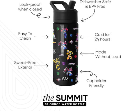 Simple Modern Transformers Kids Water Bottle & Toddler Cup | 18oz | Insulated - Image 2