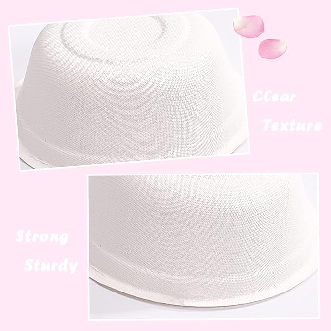 Lshfwn 100 PCS 12 OZ Disposable Paper Bowls, 100% Compostable Biodgradble Bowl - Image 3