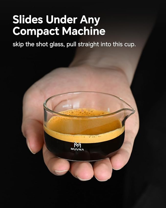 2 oz Espresso Shot Measuring Cup Glass, 1 Pack | Handleless Compact, Spill and - Image 7