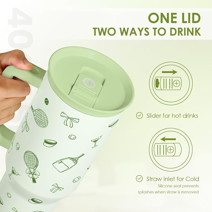 SANDJEST Tennis 40oz Tumbler - Image 4