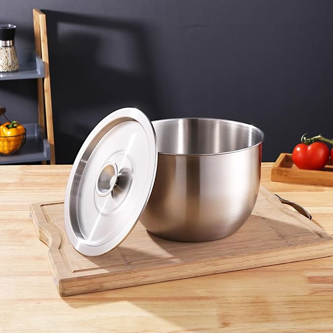 Yardwe 3 Quart Stainless Steel Egg Mixing Bowl - Image 4