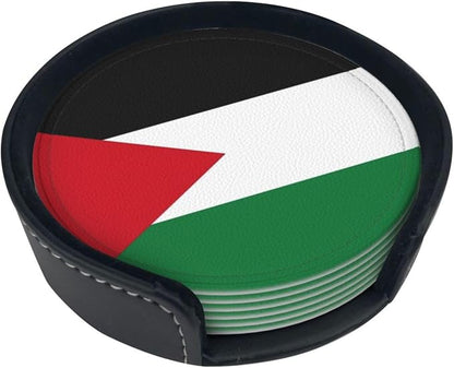 Palestinian Flag Coasters for Drinks by Unknown